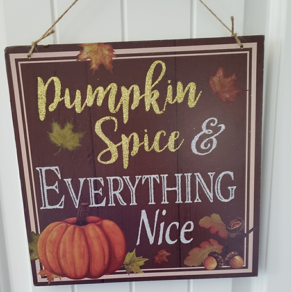 Pumpkin spice sign
